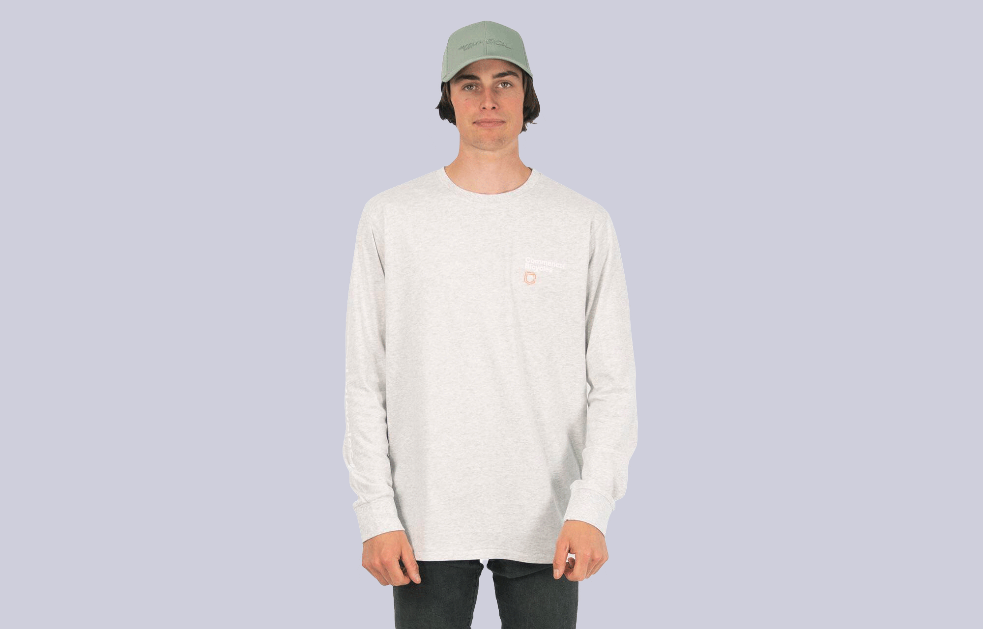 T-SHIRT MANCHES LONGUES COMMENCAL LIGHT GREY image cover number 0