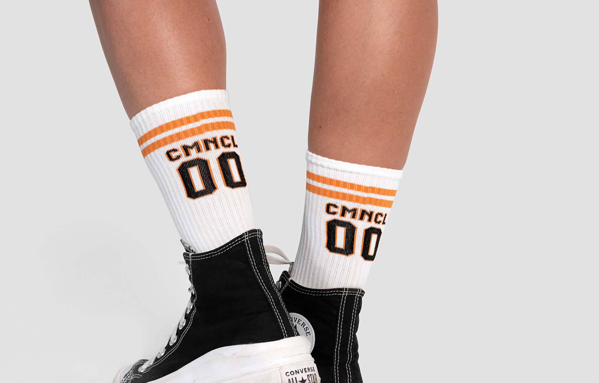 CHAUSSETTES COMMENCAL LIFESTYLE CMNCL DH CLUB WHITE image large number 2