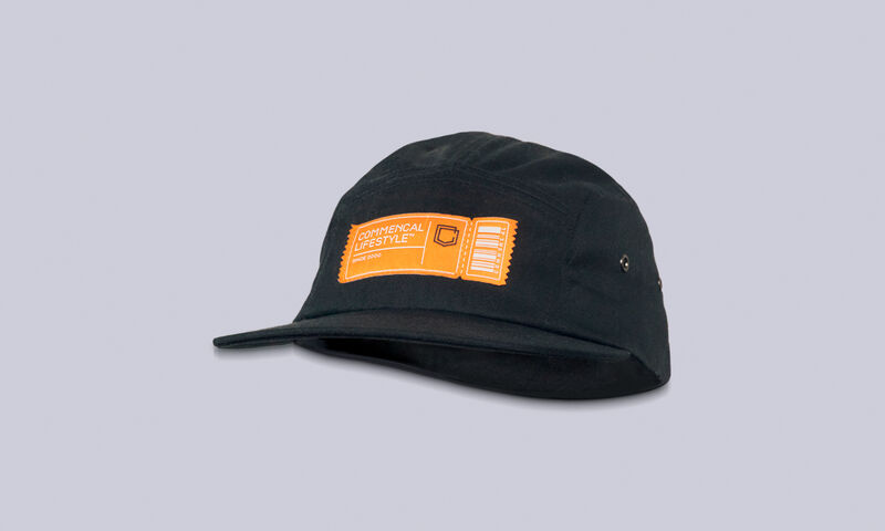 COMMENCAL 5 PANEL CAP TICKET BLACK