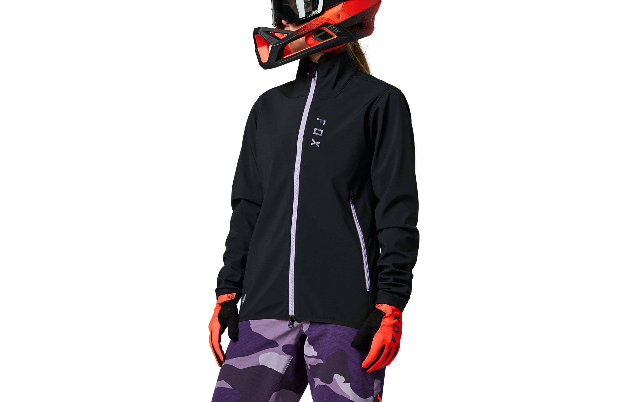 GIACCA SOFTSHELL FOX WOMEN RANGER FIRE BLACK/PURPLE image large number 1