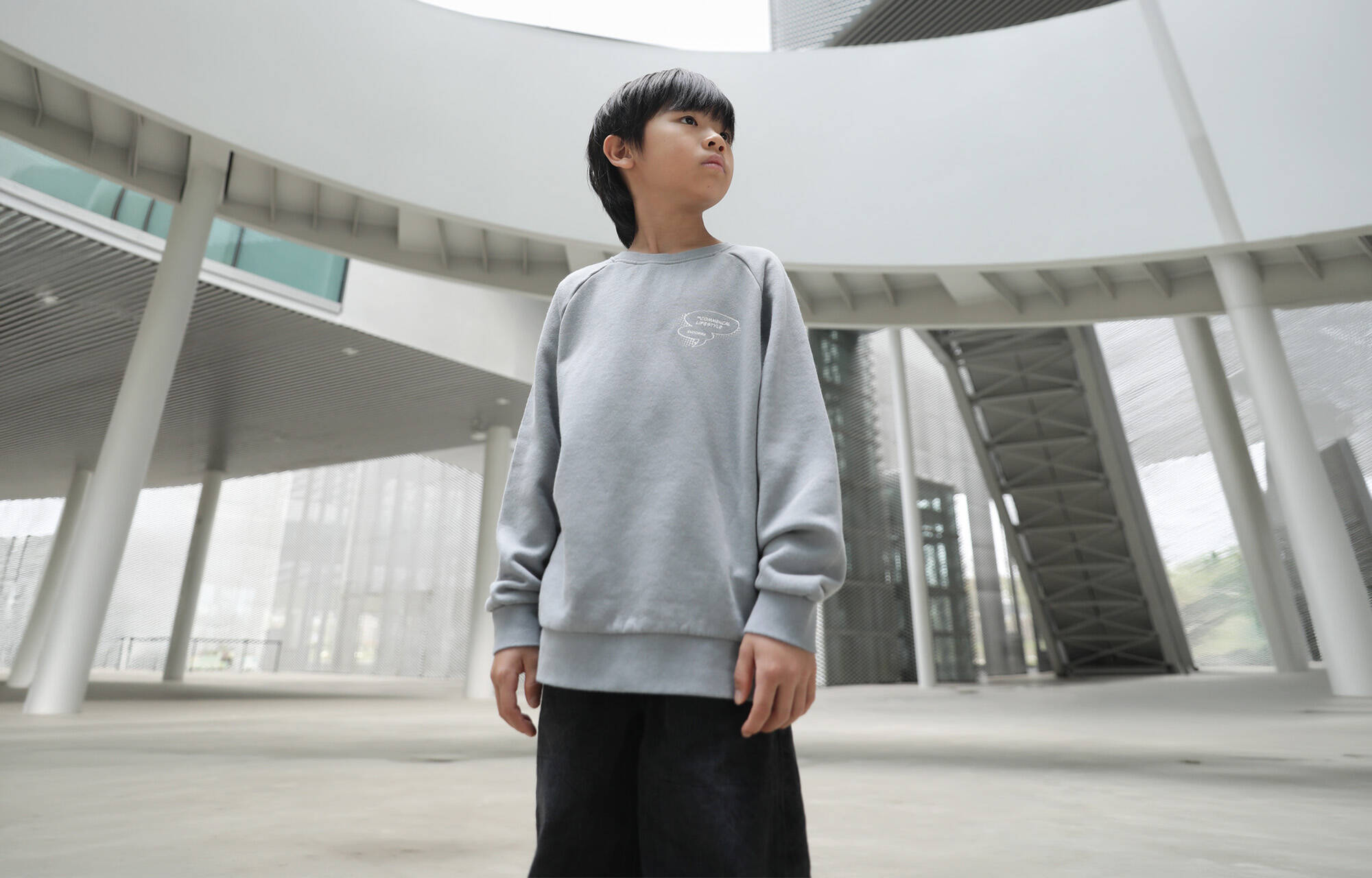 CREWNECK COMMENCAL KIDS CARTOON GREY image large number 4