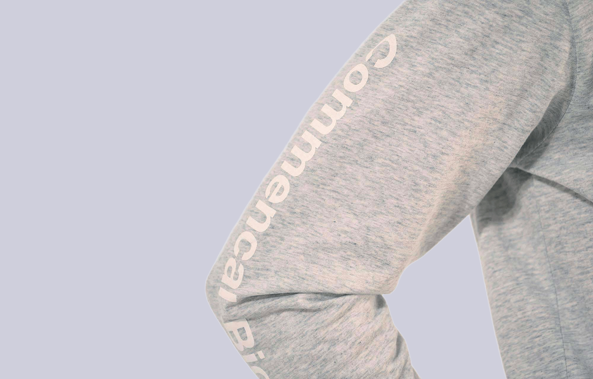 T-SHIRT MANCHES LONGUES COMMENCAL LIGHT GREY image large number 3