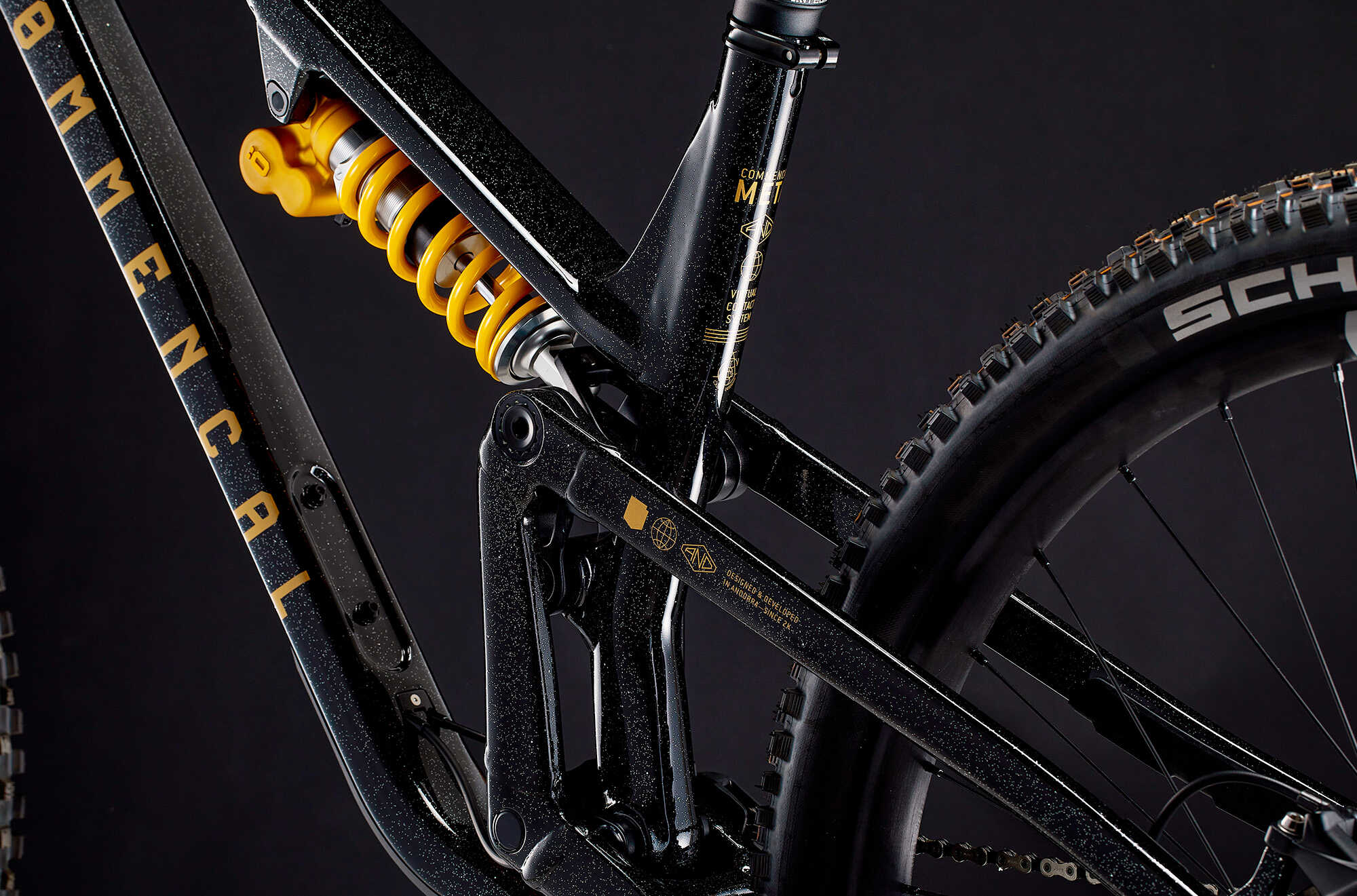 COMMENCAL META V5 OHLINS EDITION GLITTERY BLACK image large number 7