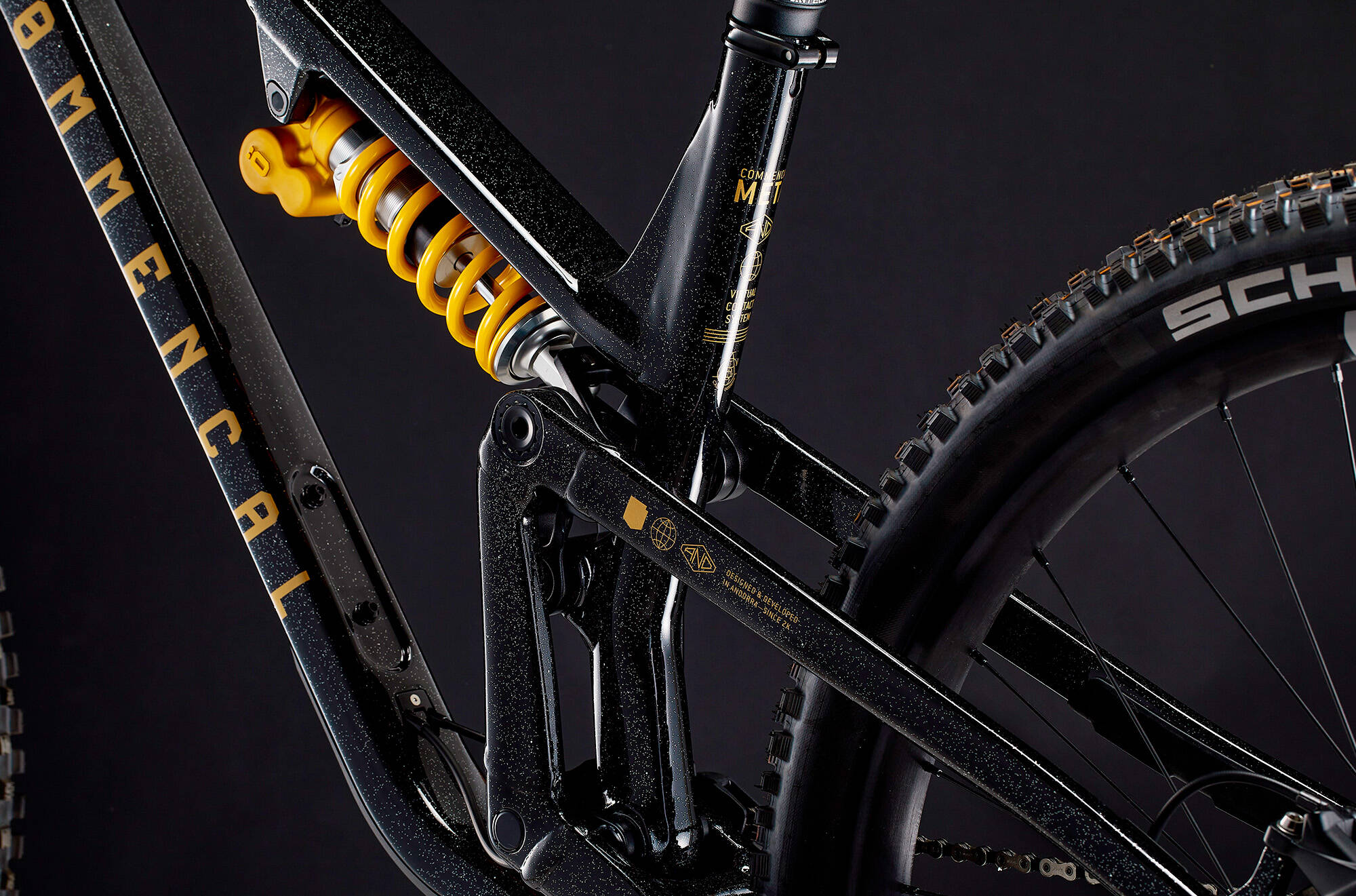 COMMENCAL META V5 OHLINS EDITION GLITTERY BLACK image large number 7