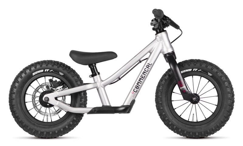 COMMENCAL RAMONES 12 PUSH BIKE SILVER + REAR BRAKE KIT