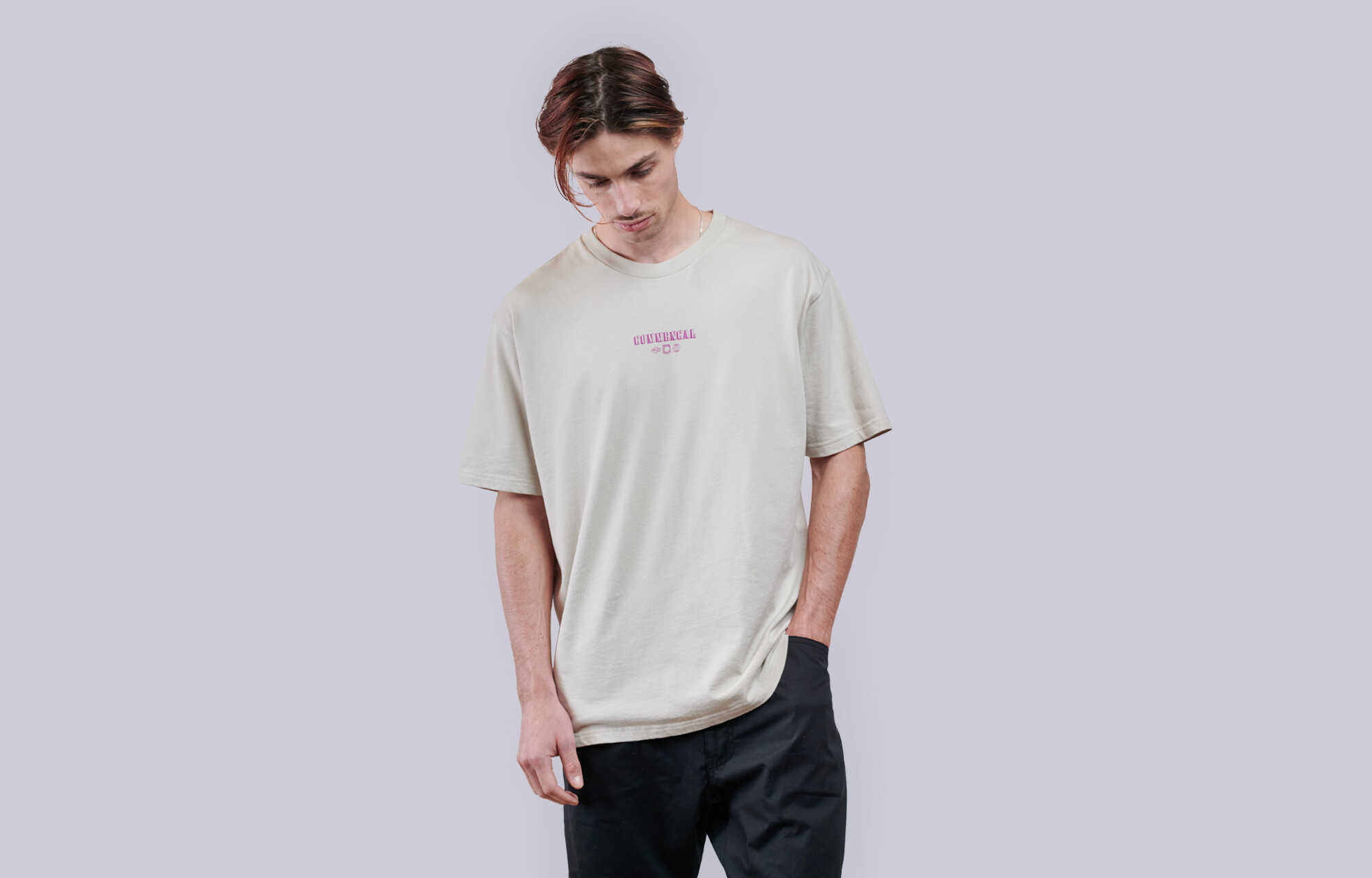 COMMENCAL CIRCLE LOOSE FIT T-SHIRT LIGHT GREY image large number 0
