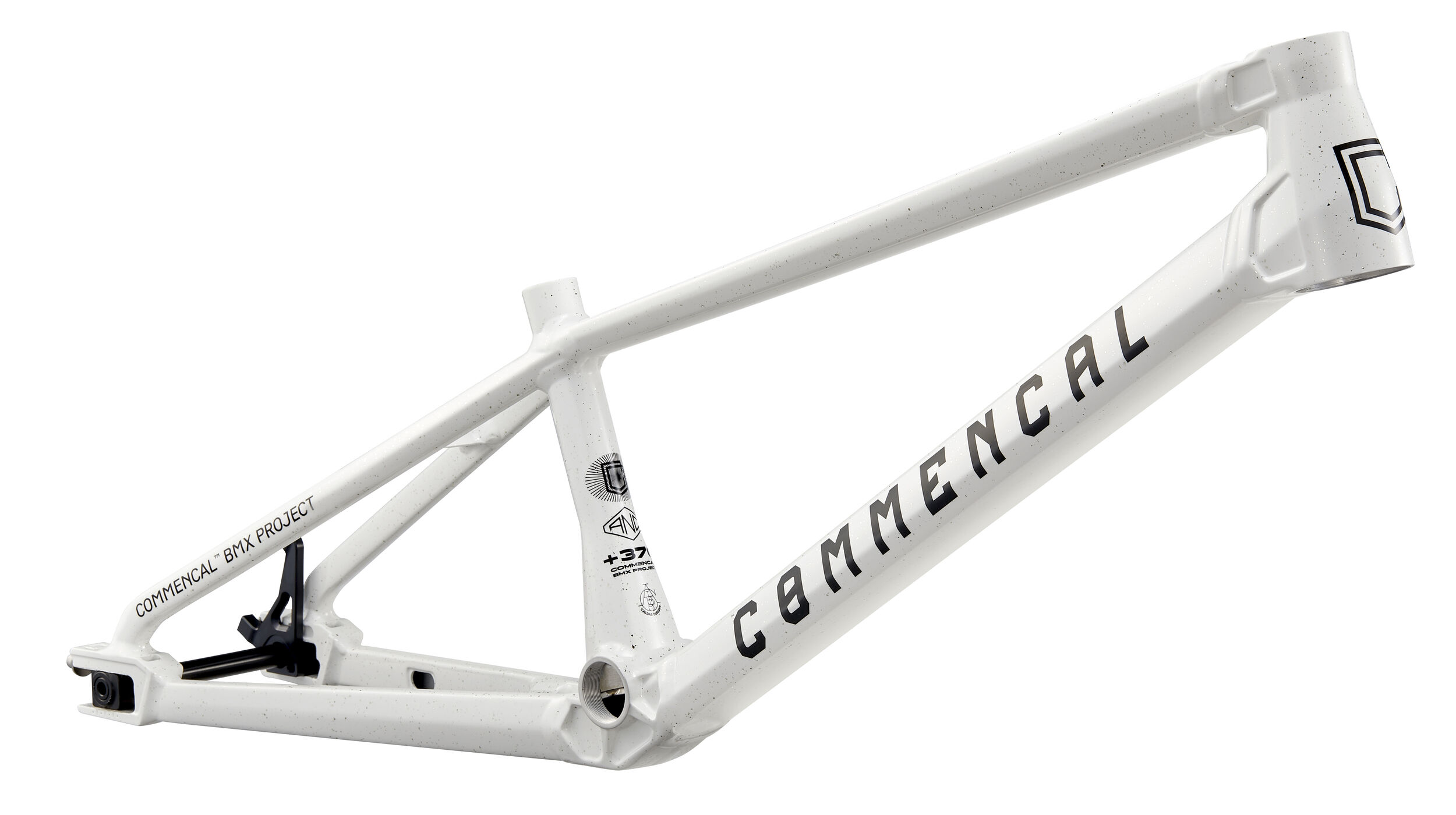 COMMENCAL BMX V1 Glittery White - High-Performance BMX Frame for