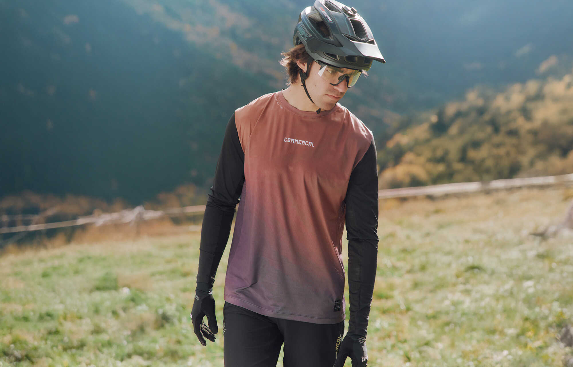 MAGLIA COMMENCAL LIGHTECH MANICHE LUNGHE URBAN PURPLE image large number 4