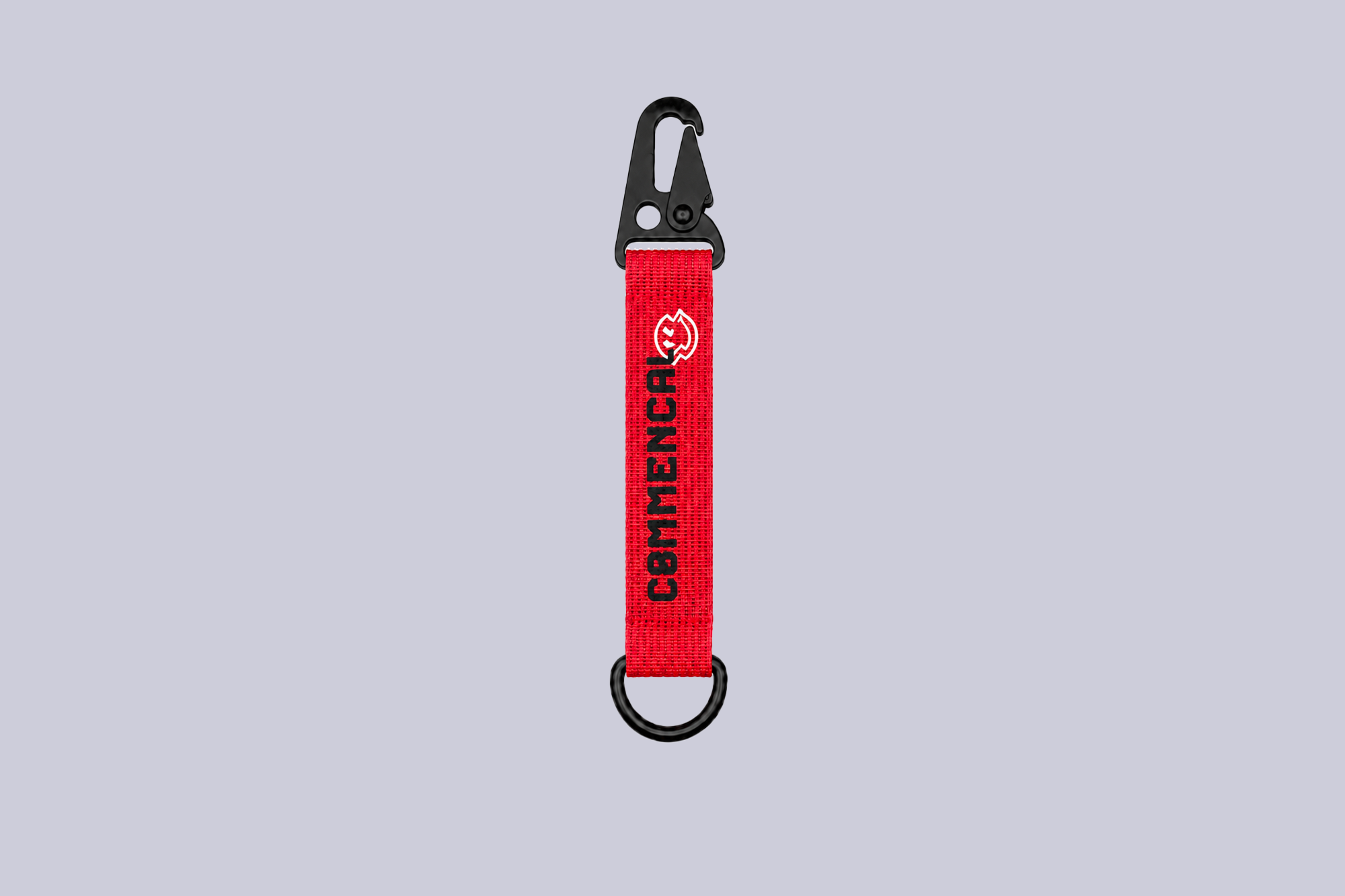 COMMENCAL CARABINER KEYRING LIQUID SMILEY RED image cover number 0