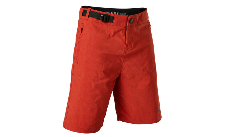 FOX KIDS RANGER SHORTS WITH LINER RED CLAY