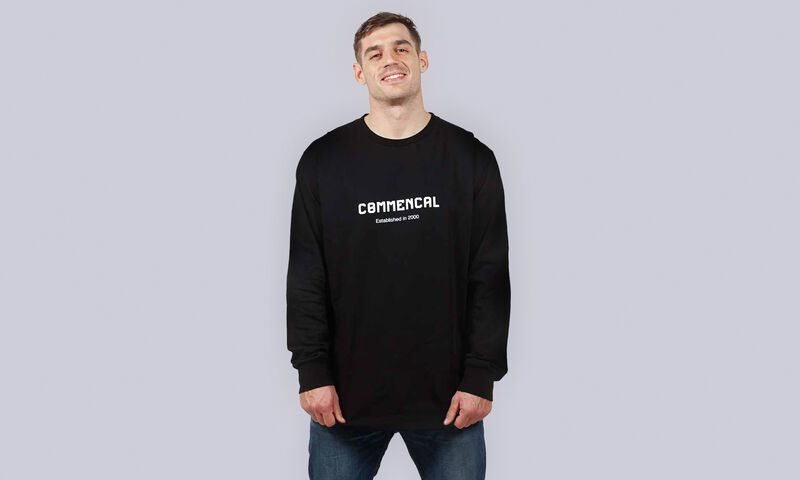MAGLIA A MANICHE LUNGHE COMMENCAL CORPORATE BLACK
