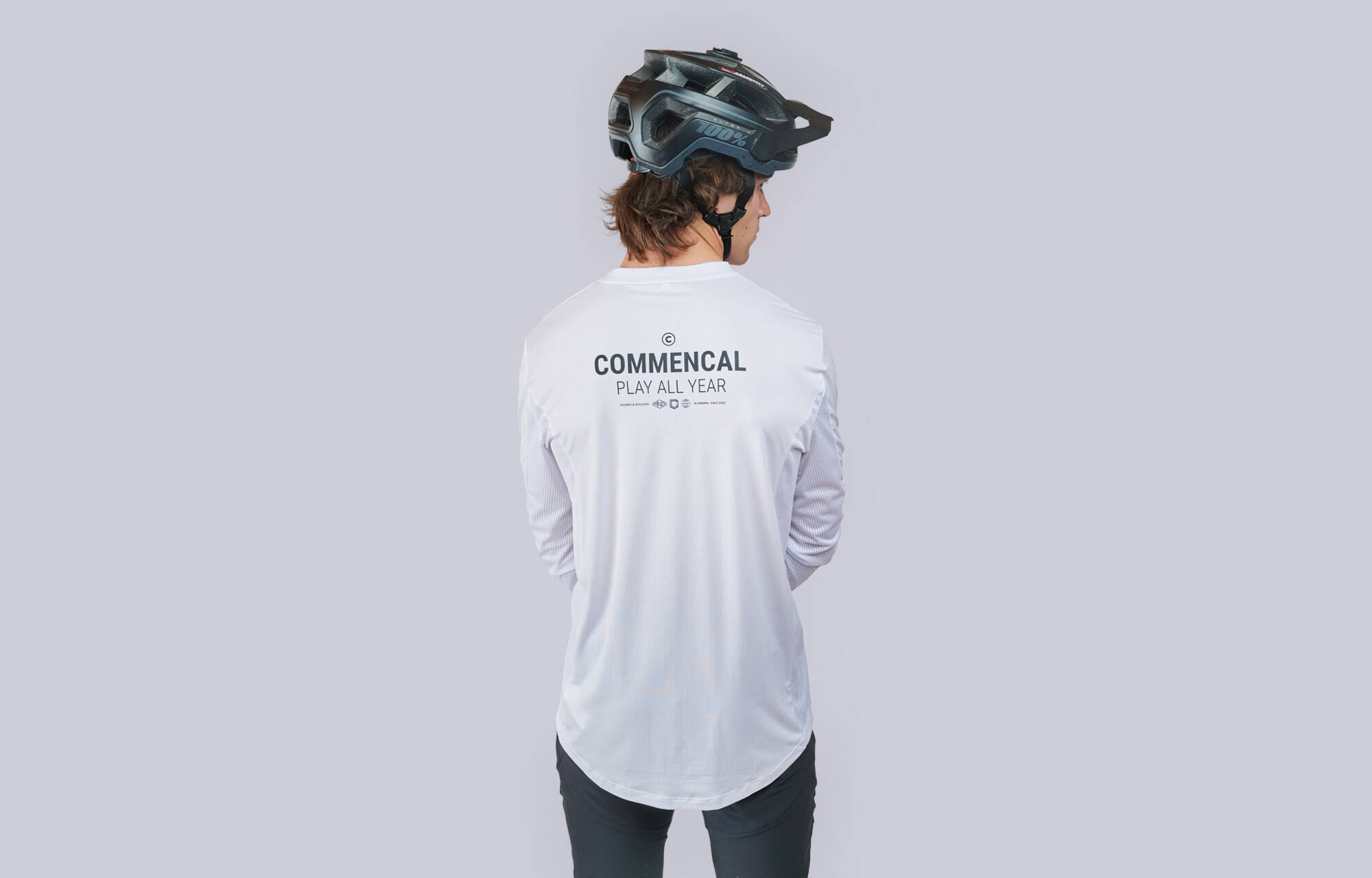 MAILLOT COMMENCAL LIGHTECH MANGA LARGA REFLECTIVE WHITE image cover number 0