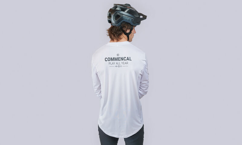 MAILLOT COMMENCAL LIGHTECH MANCHES LONGUES REFLECTIVE WHITE