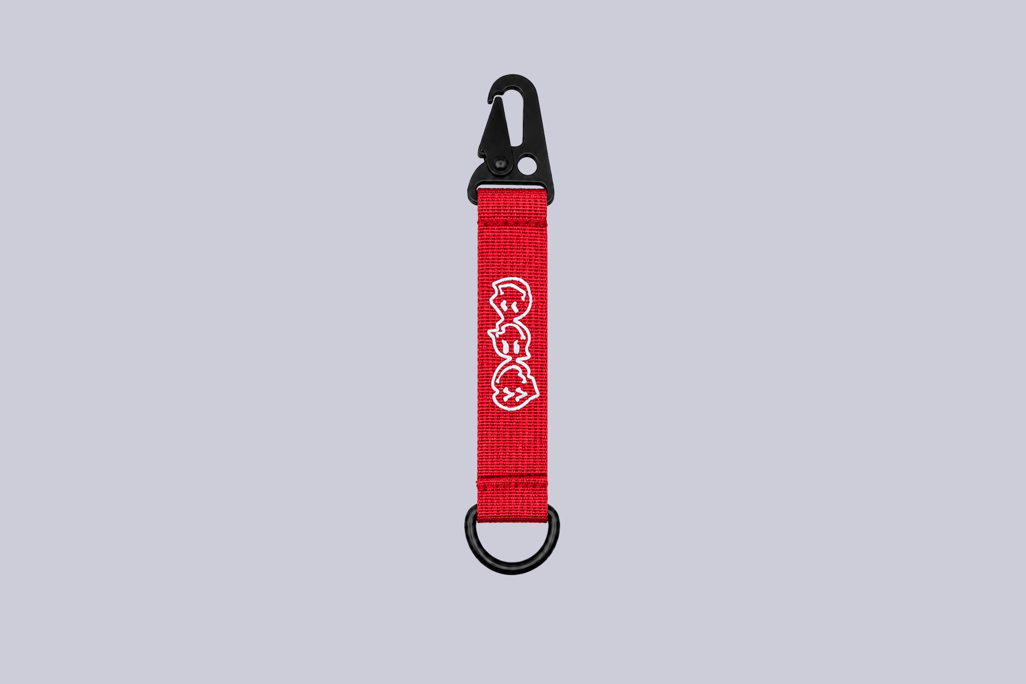 COMMENCAL CARABINER KEYRING LIQUID SMILEY RED image large number 0