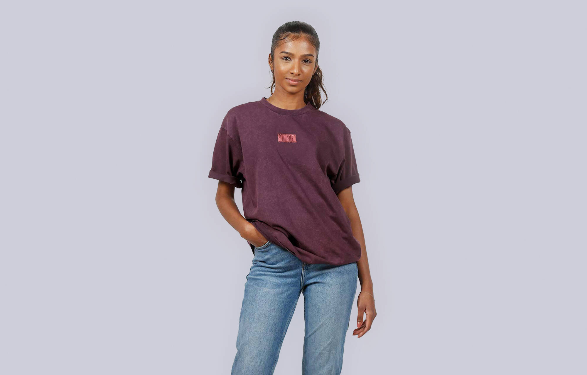 CAMISETA MANGA CORTA COMMENCAL WASHED WINE image large number 1