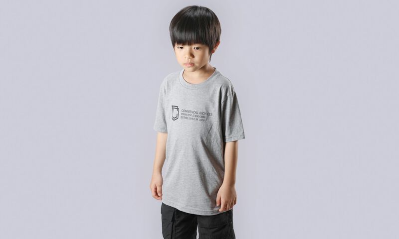 COMMENCAL KIDS SHIELD T-SHIRT HEATHER GREY