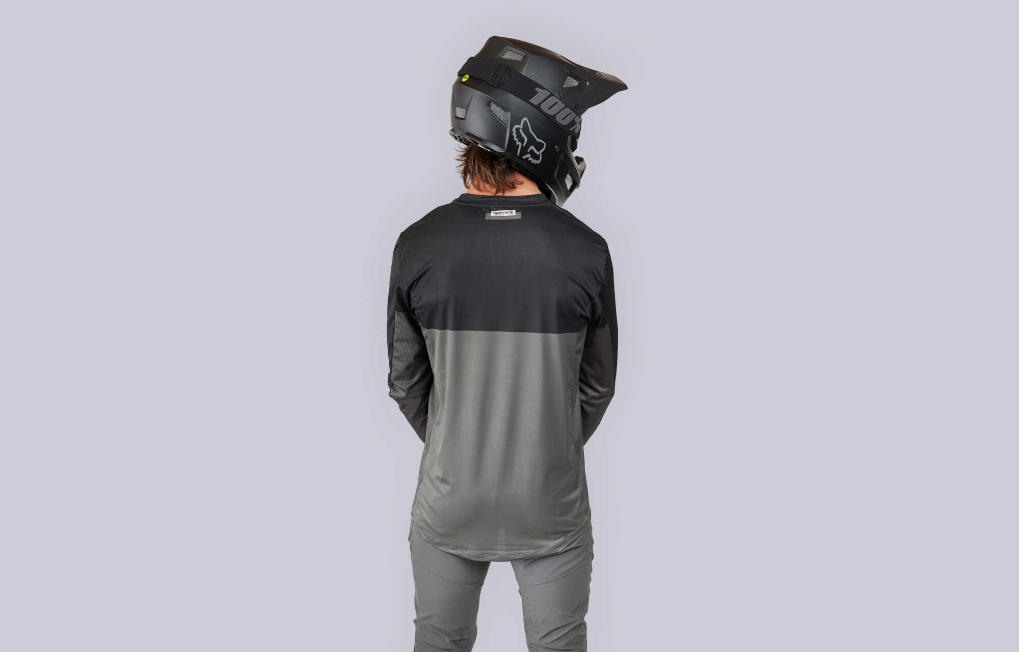 COMMENCAL LIGHTECH RACE LONG SLEEVE JERSEY DARK GREY image large number 0