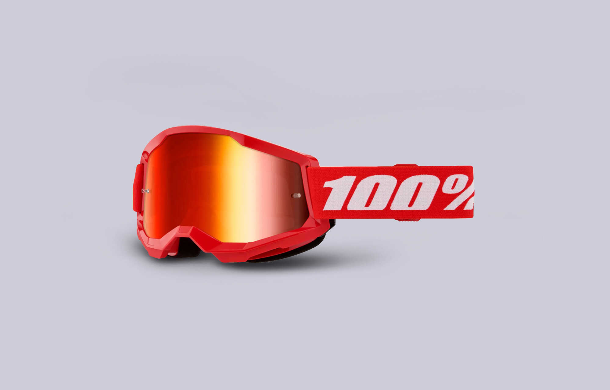 100% STRATA 2 GOGGLES RED - MIRROR RED LENS image cover number 0