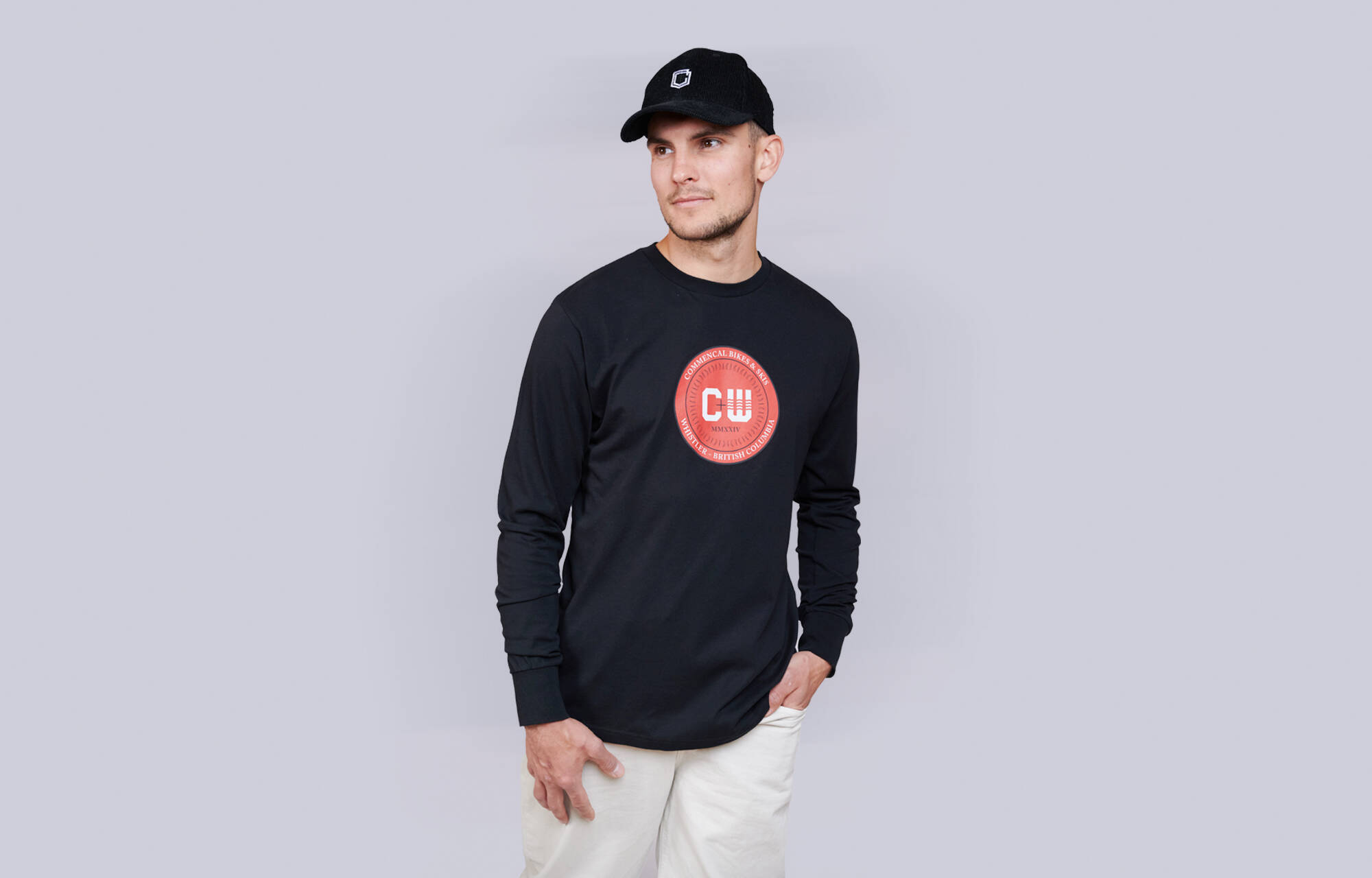 T-SHIRT MANICHE LUNGHE COMMENCAL x WHISTLER BLACK image cover number 0