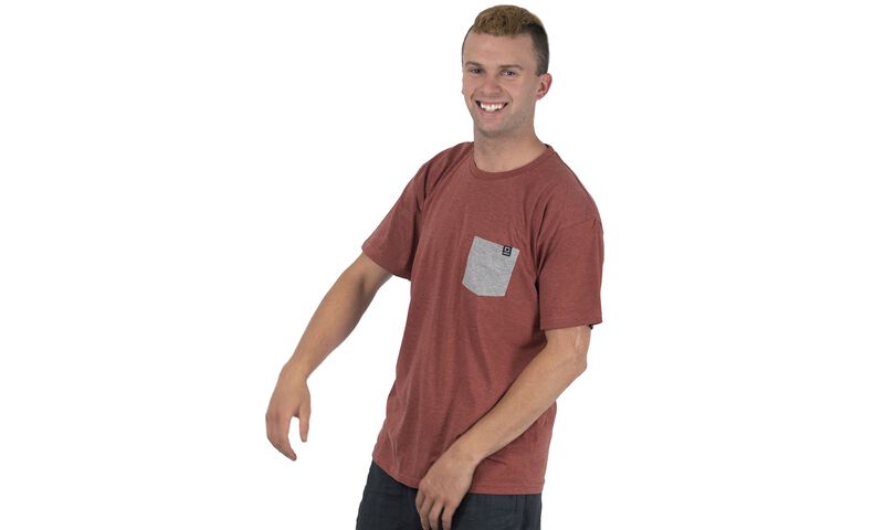 BASIC T-SHIRT RED / GREY