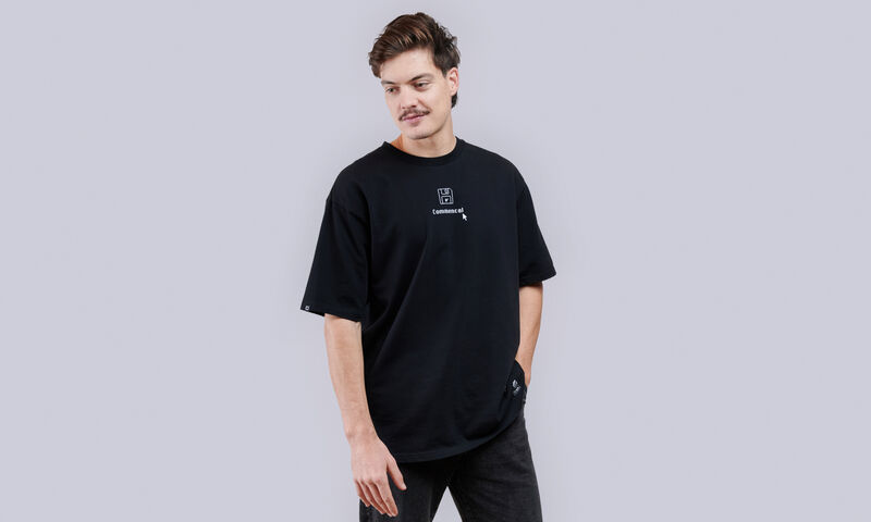 T-SHIRT COMMENCAL LOOSE FIT DISKETTE BLACK