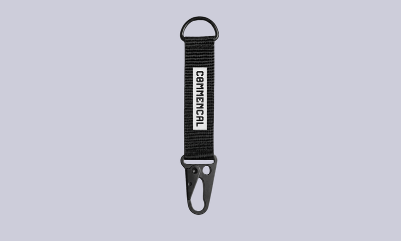 COMMENCAL CARABINER KEYRING CORPORATE BLACK