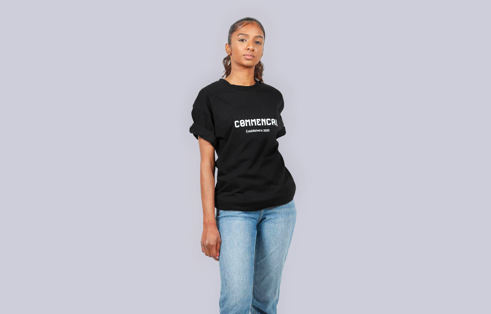 CAMISETA MANGA CORTA COMMENCAL CORPORATE BLACK image large number 1