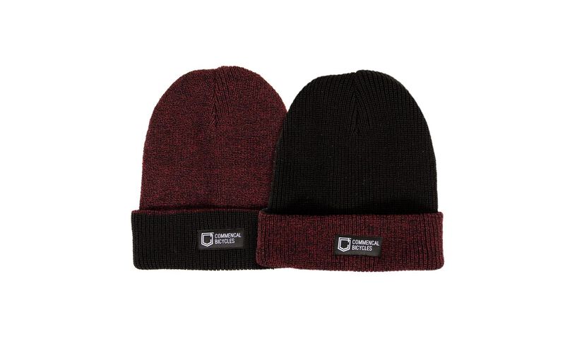 REVERSIBLE BEANIE BLACK/BORDEAUX