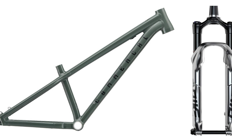FRAME ABSOLUT KESWICK GREEN + ROCKSHOX PIKE DJ SILVER