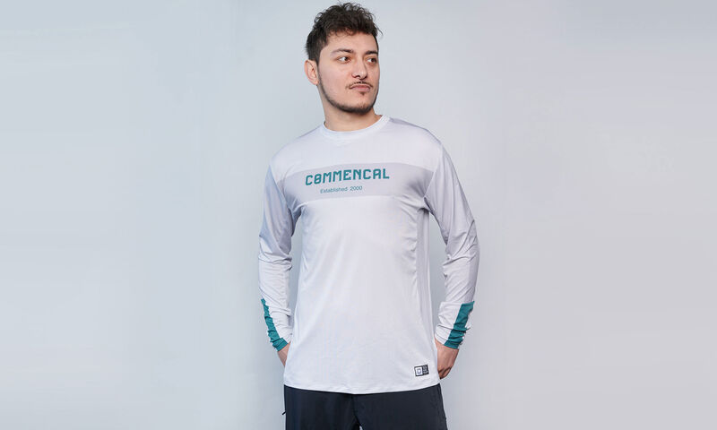 COMMENCAL LIGHTECH RACE LONG SLEEVE JERSEY GREY POLYCHROM