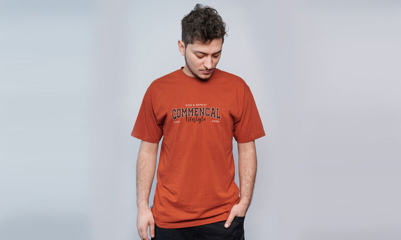 T-SHIRT COMMENCAL UNIVERSITY RUST