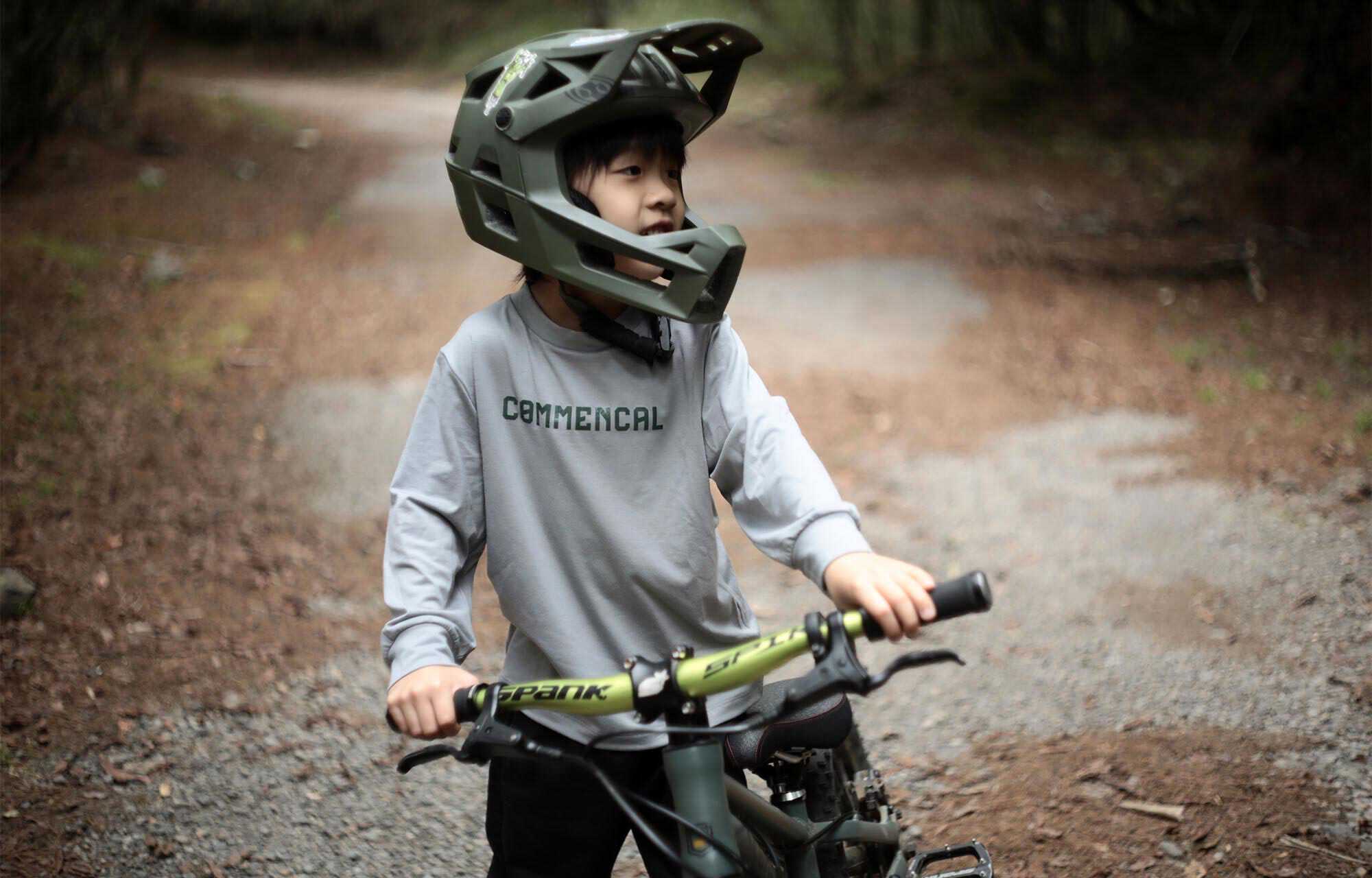 MAILLOT COMMENCAL SOFTECH MANCHES LONGUES KIDS GREY image large number 3