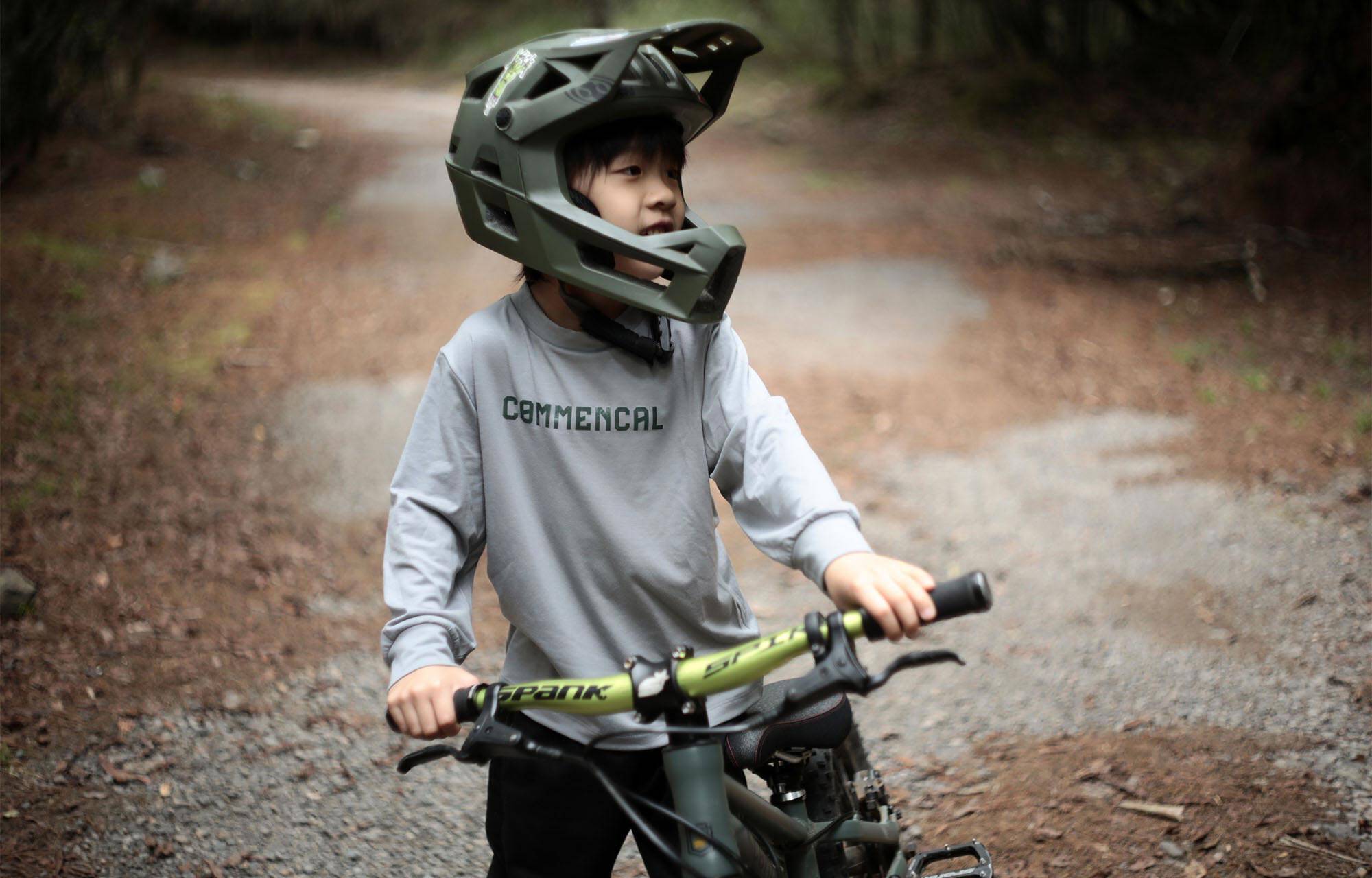 COMMENCAL LONG SLEEVES TECH-TEE KIDS GREY image large number 3
