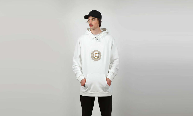 FELPA CON CAPPUCCIO COMMENCAL BLAZON OFF WHITE