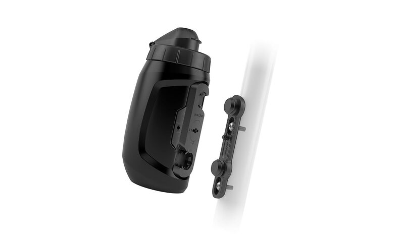 FIDLOCK TWIST BOTTLE 450ML BLACK WITH BIKE BASE