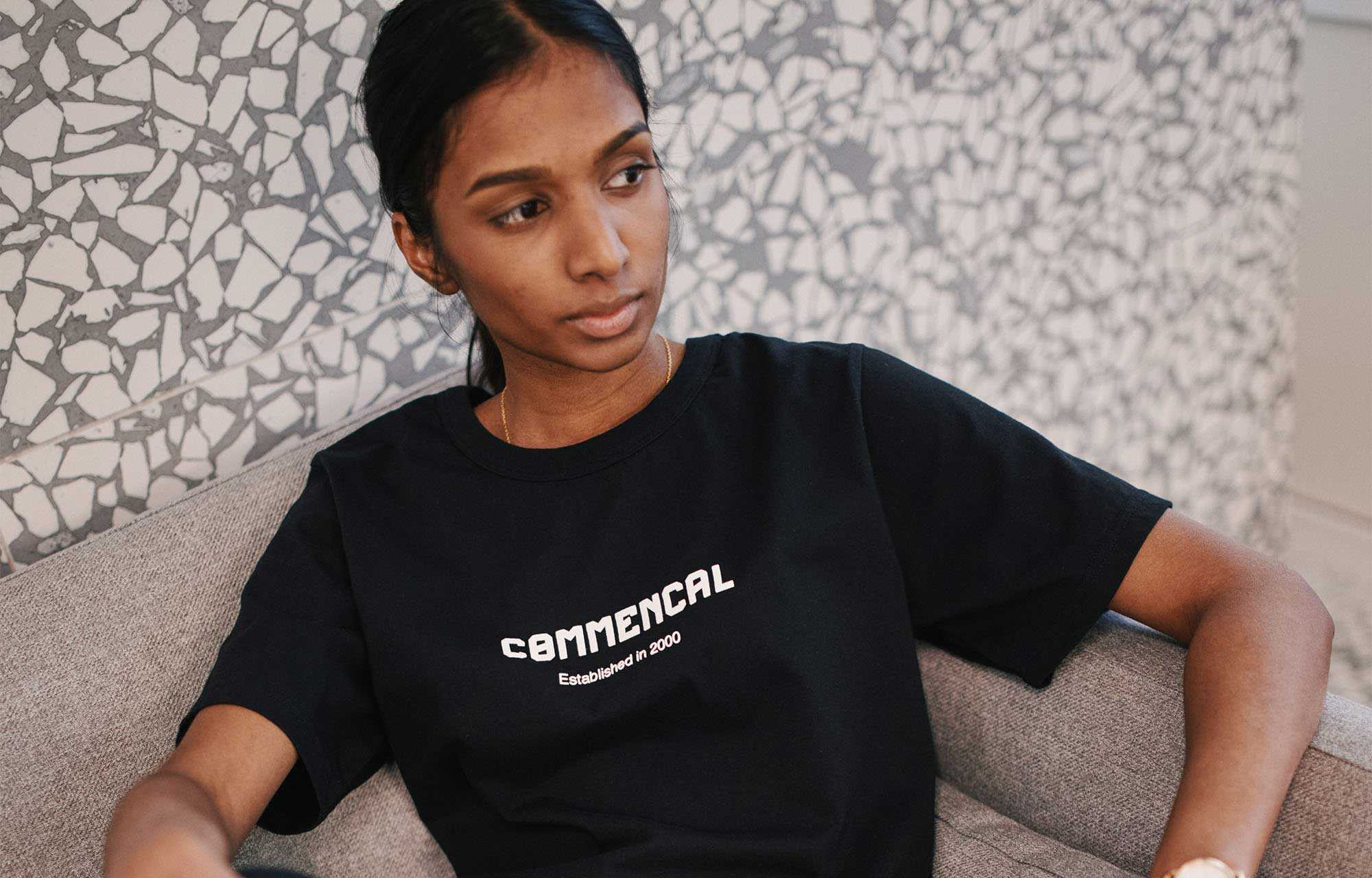 T-SHIRT COMMENCAL WOMEN CORPORATE BLACK image large number 1