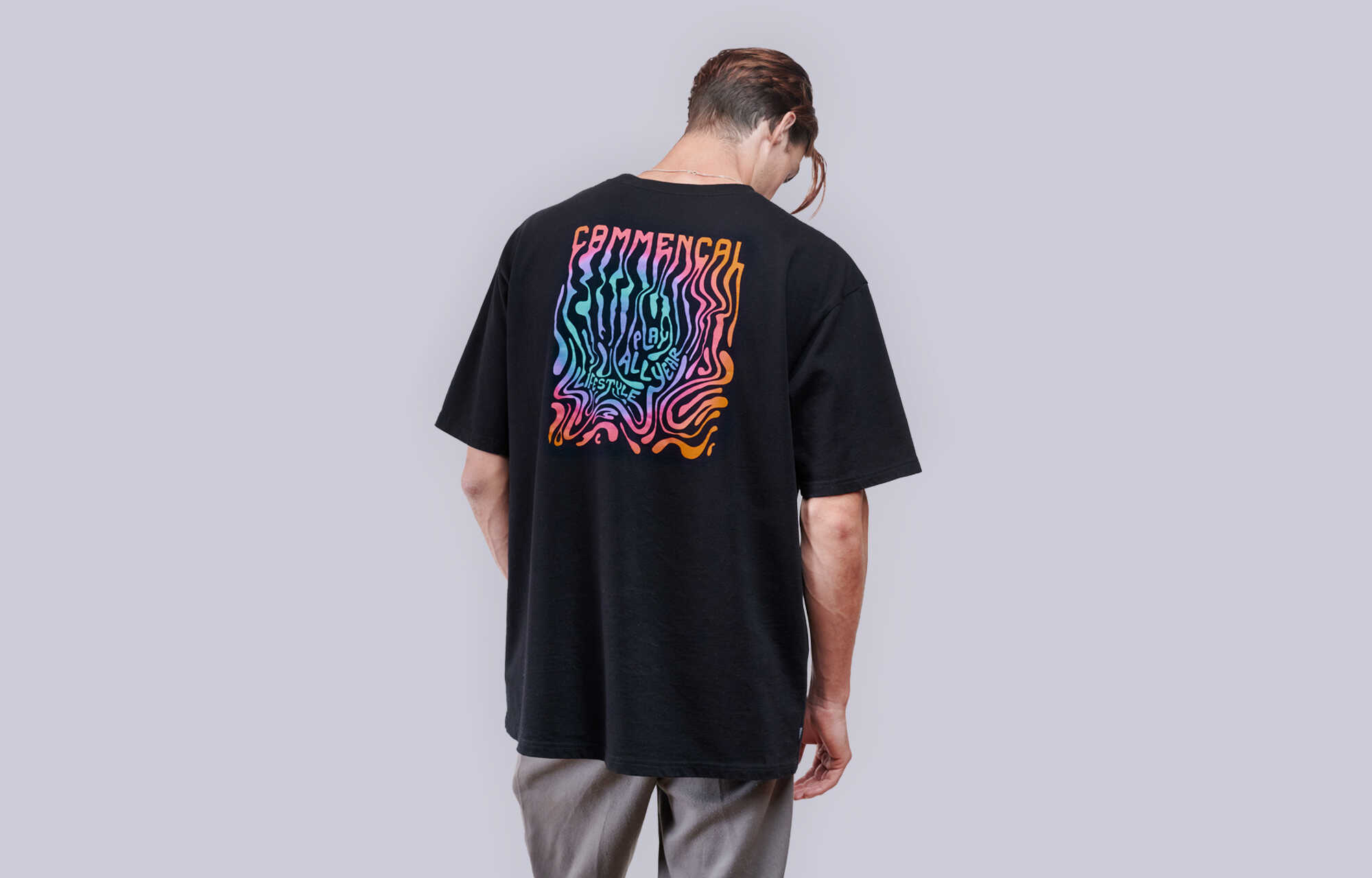 T-SHIRT COMMENCAL LOOSE FIT PSYCHEDELIC BLACK image cover number 0