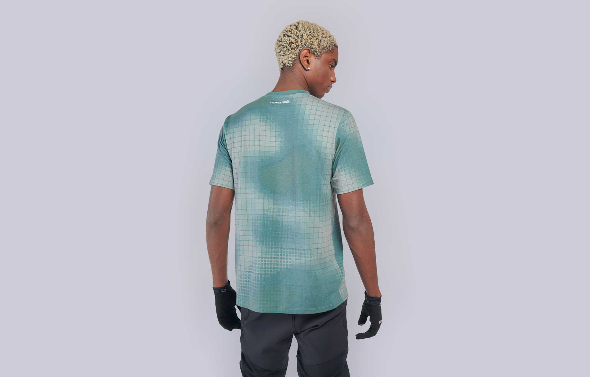 COMMENCAL KURZARM SOFTECH TRIKOT CAMO GRID GREEN image large number 0