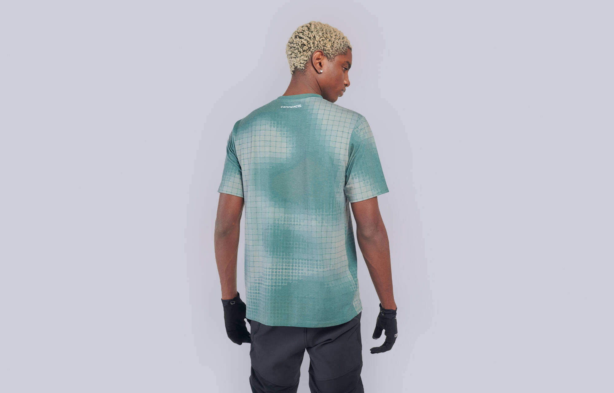 MAILLOT COMMENCAL SOFTECH MANGA CORTA CAMO GRID GREEN image large number 0
