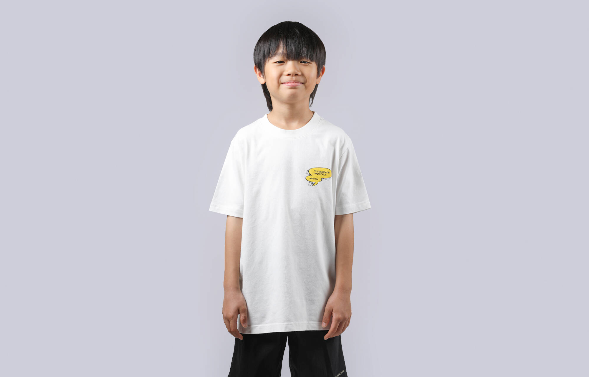 COMMENCAL KIDS REGULAR FIT CARTOON T-SHIRT GREIGE image large number 0