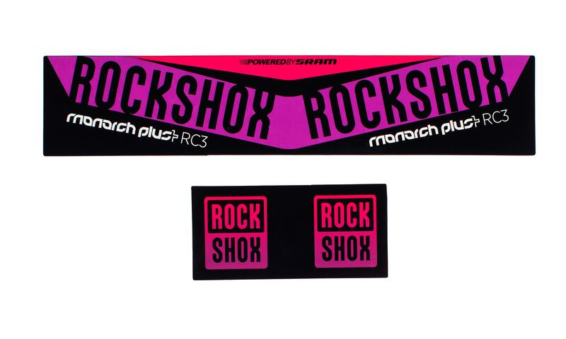 KIT STICKER ROCKSHOX MONARCH PLUS DEBONAIR 2016 PURPLE