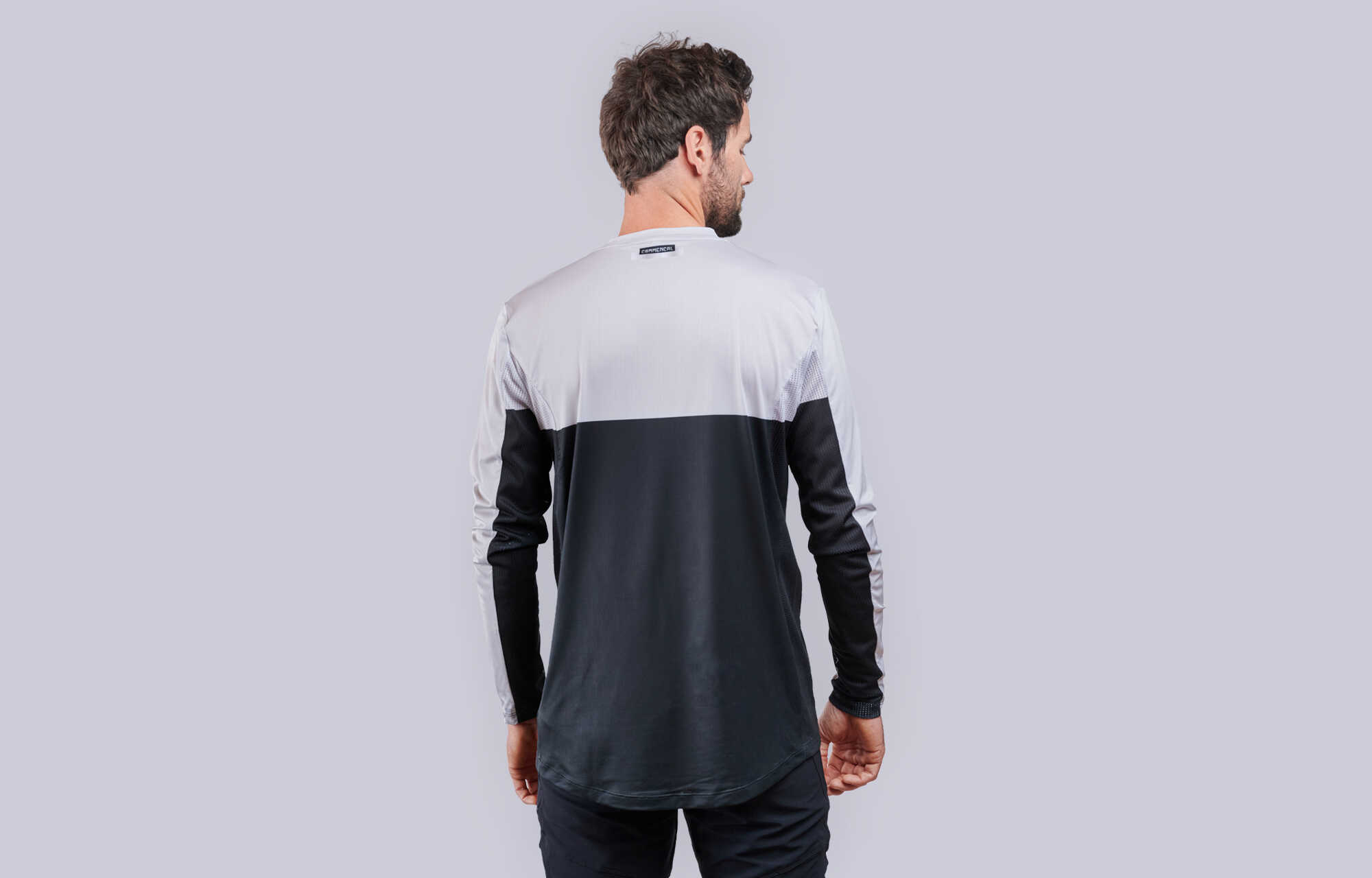 MAILLOT COMMENCAL LIGHTECH MANCHES LONGUES RACE LIGHT GREY image large number 0