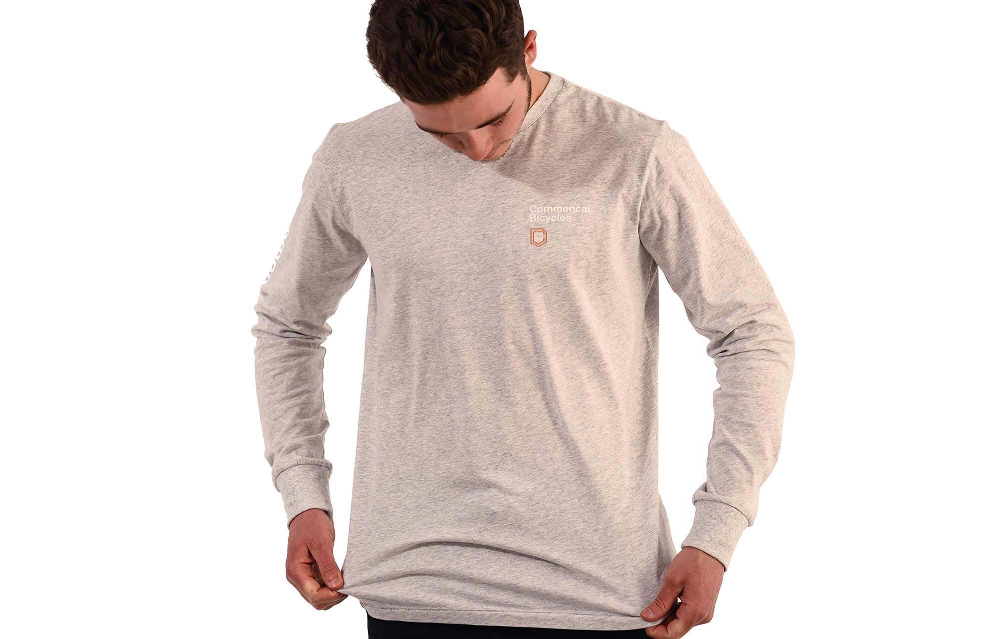 CAMISETA DE MANGA LARGA COMMENCAL LIGHT GREY image large number 0