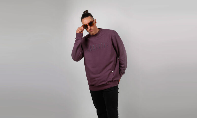 COMMENCAL REGULAR FIT CREWNECK OLD PURPLE