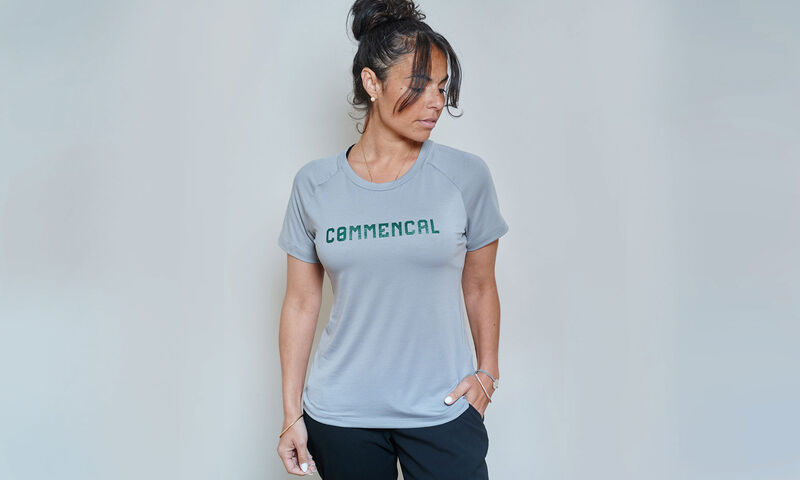 MAGLIA COMMENCAL SOFTECH MANICHE CORTE WOMEN GREY