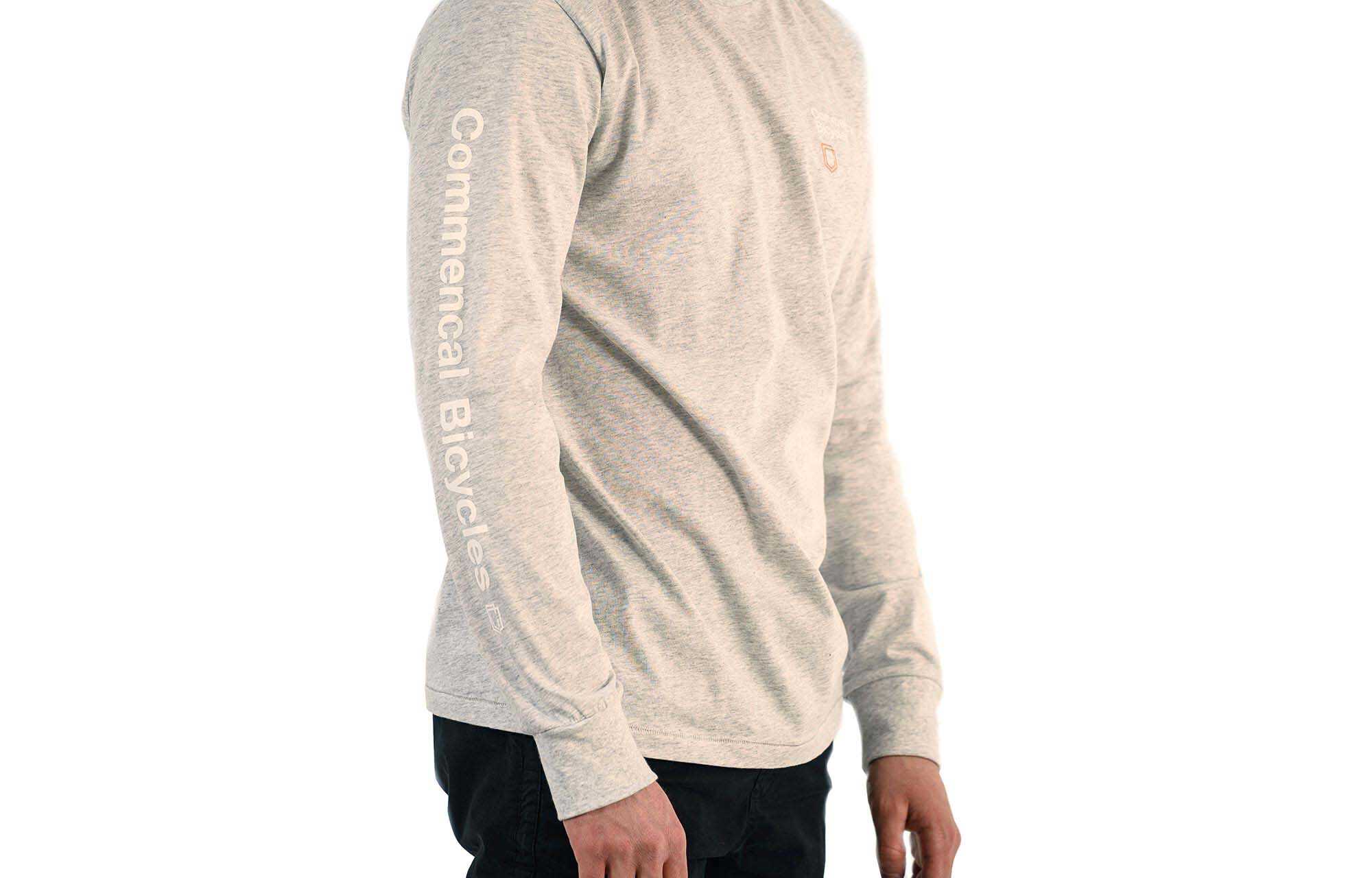 T-SHIRT MANCHES LONGUES COMMENCAL LIGHT GREY image large number 1
