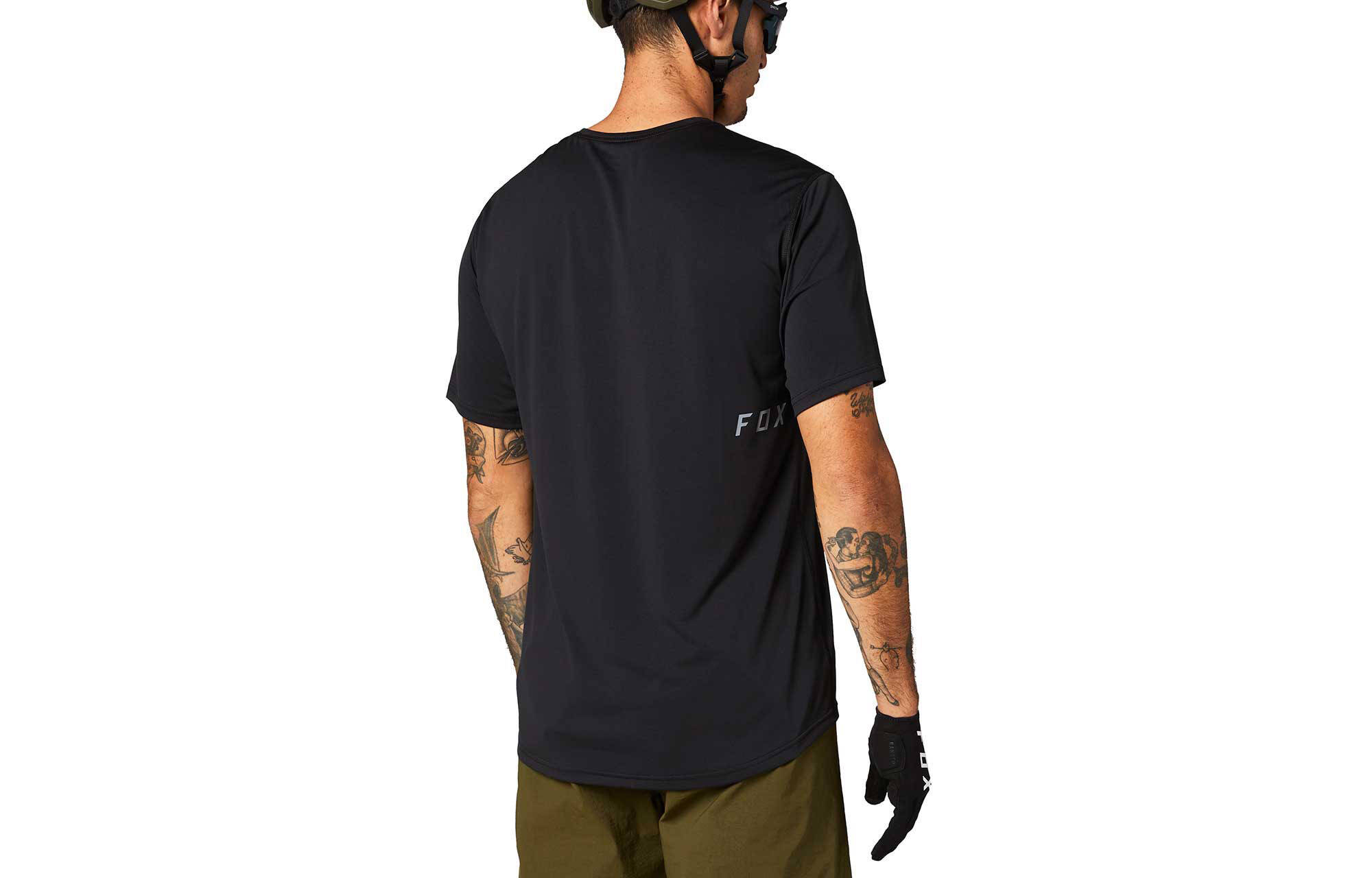 MAILLOT MANGAS CORTAS FOX RANGER BLOCK BLACK image large number 1