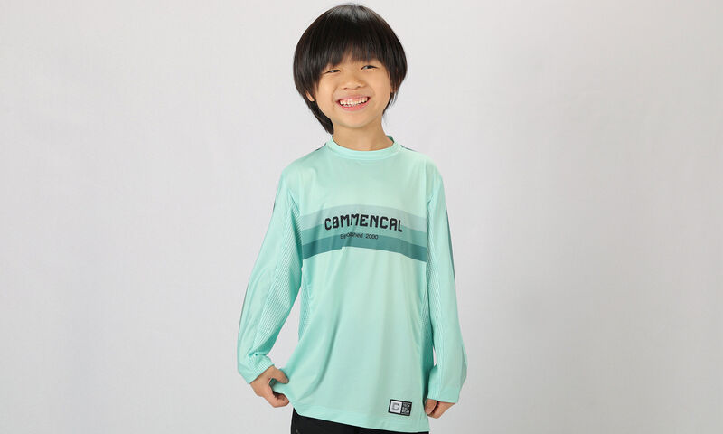 COMMENCAL KIDS LIGHTECH RACE LONG SLEEVE JERSEY FROZEN BLUE