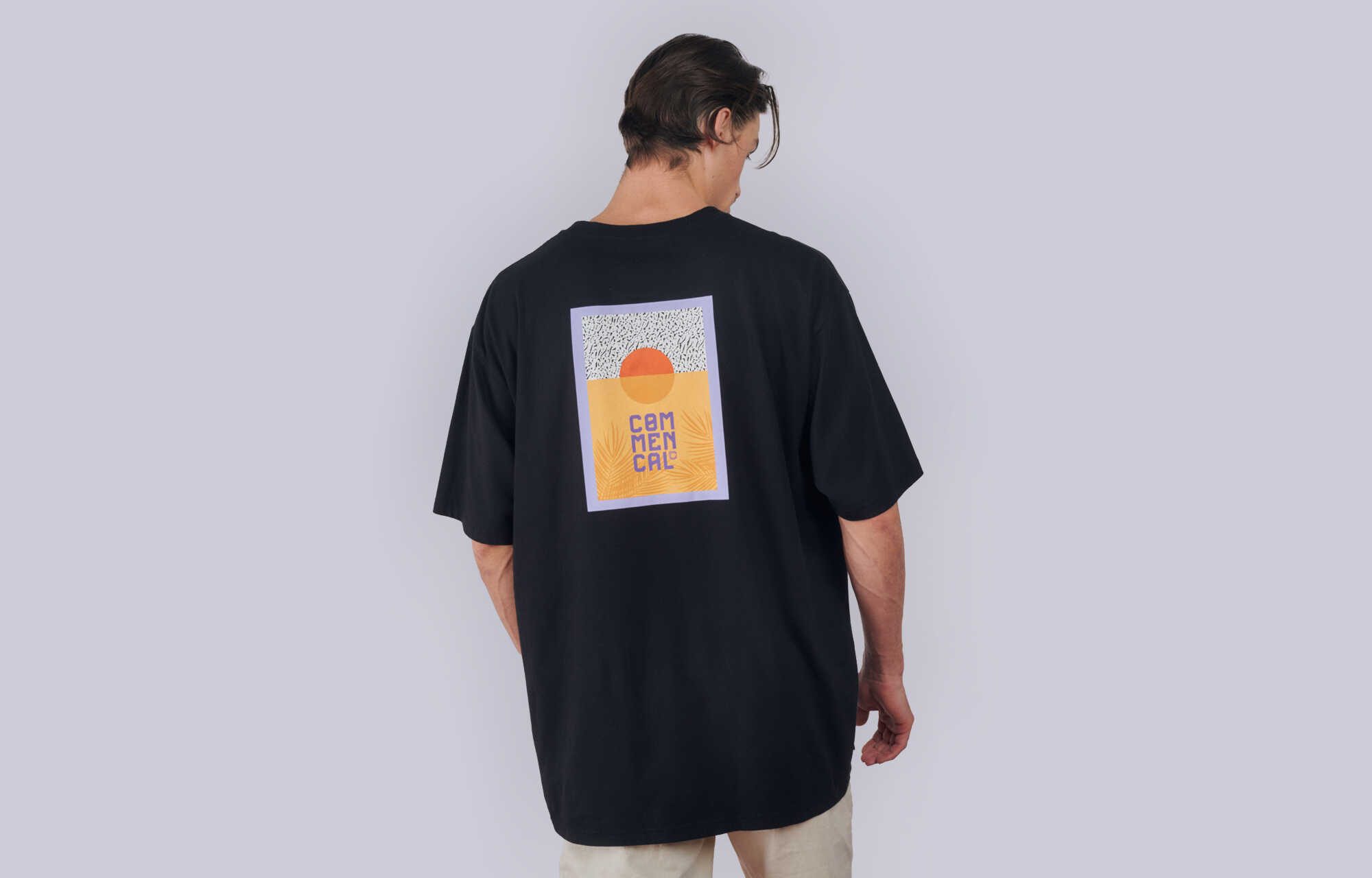 COMMENCAL LOOSE FIT LIGHT T-SHIRT SUNSET BLACK image cover number 0