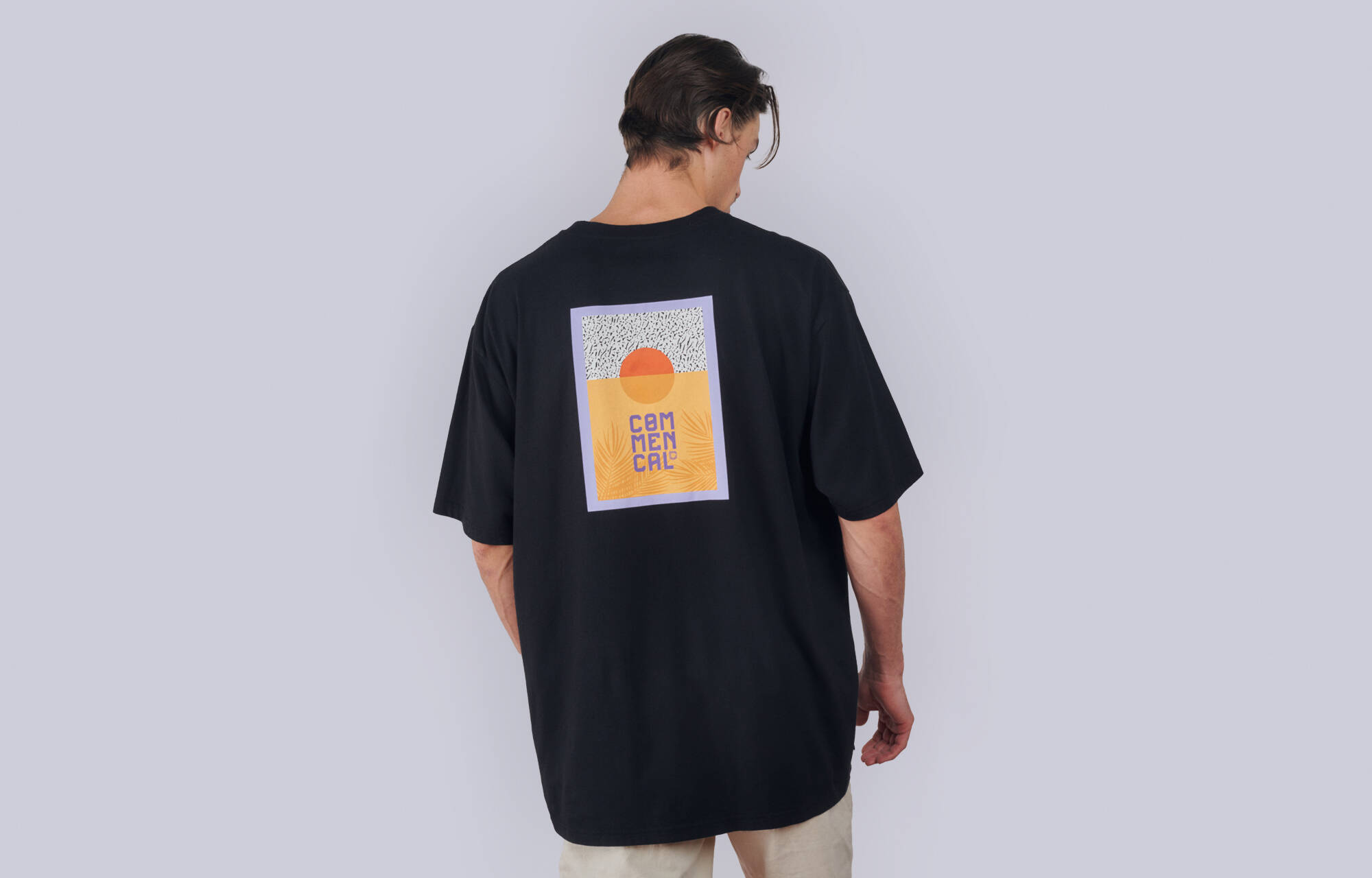 T-SHIRT COMMENCAL LOOSE FIT LIGHT SUNSET BLACK image cover number 0